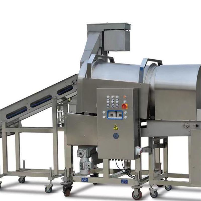 Continuous drum powder coating machine