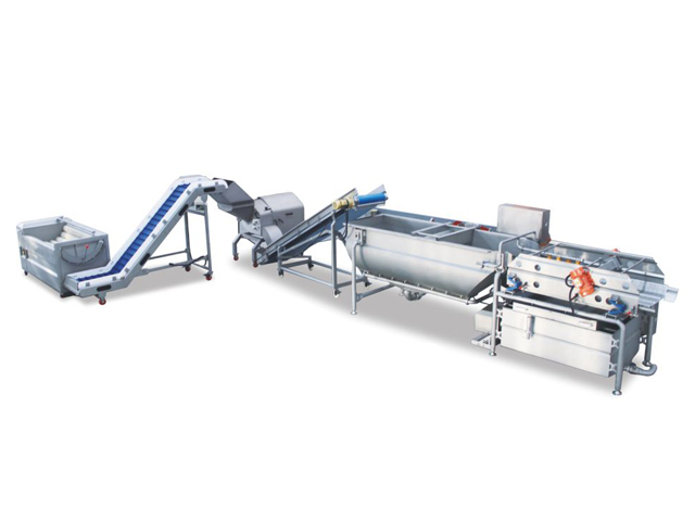 Root vegetable processing production line