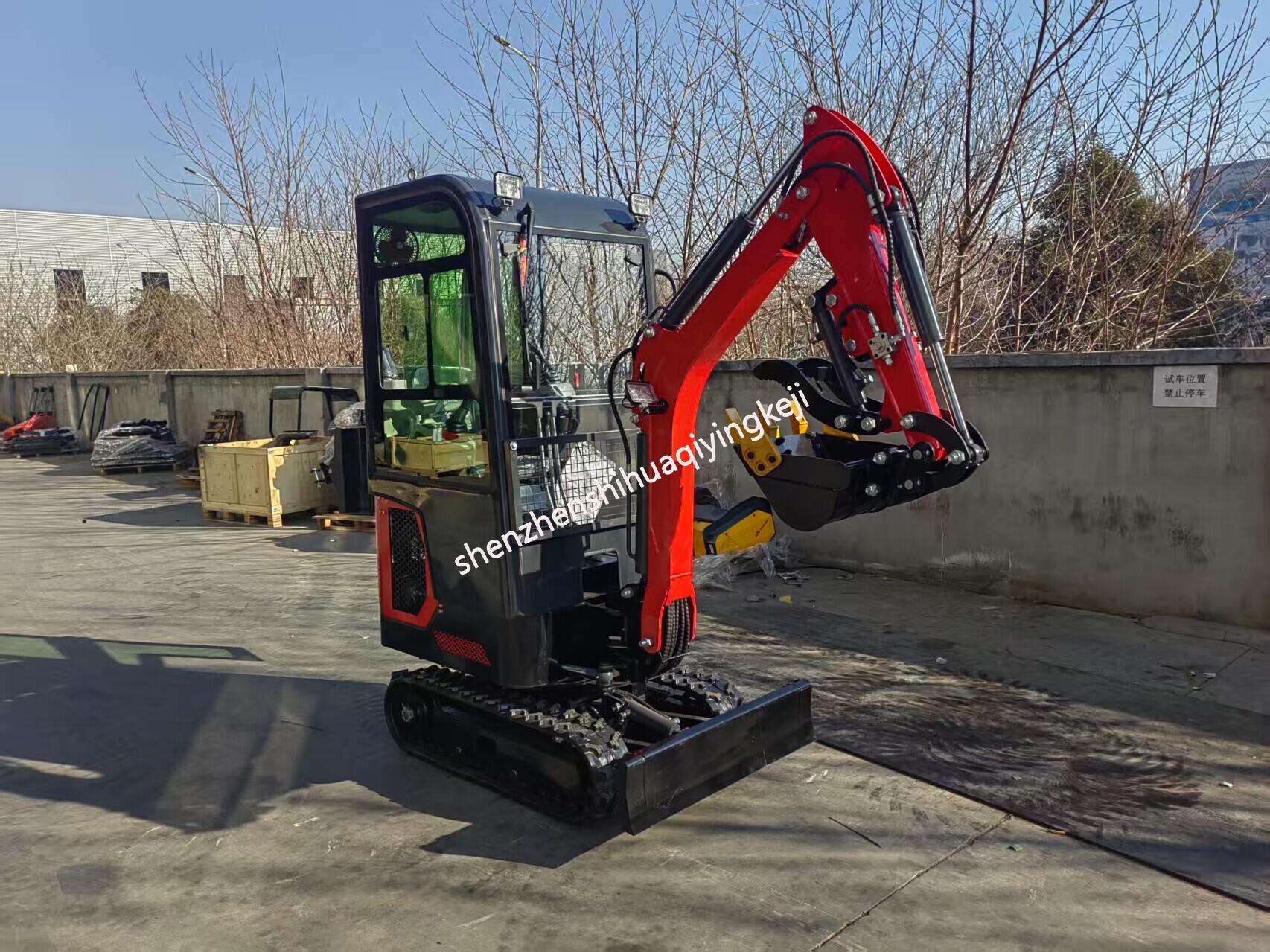 Mini Excavator HQE 10 Model Pilot Handle Control