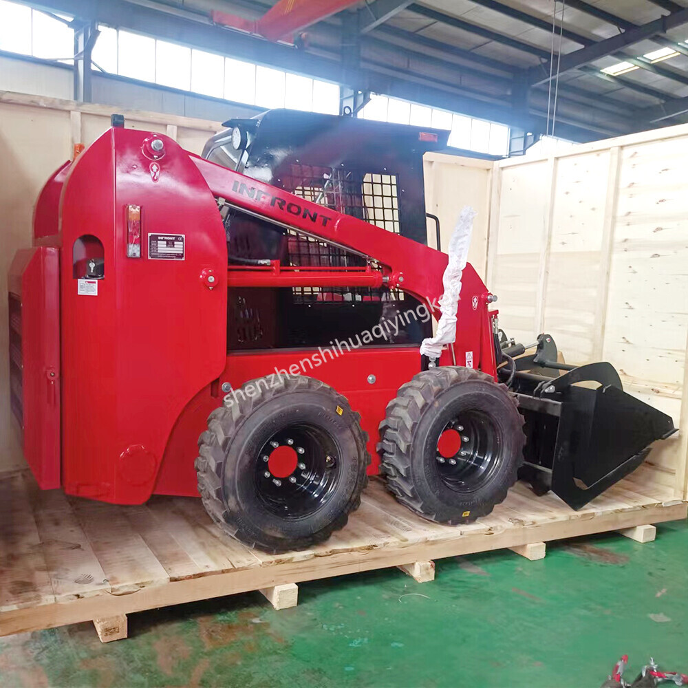 HQS60 60kw diesel Engine wheel type machine skid steer loader