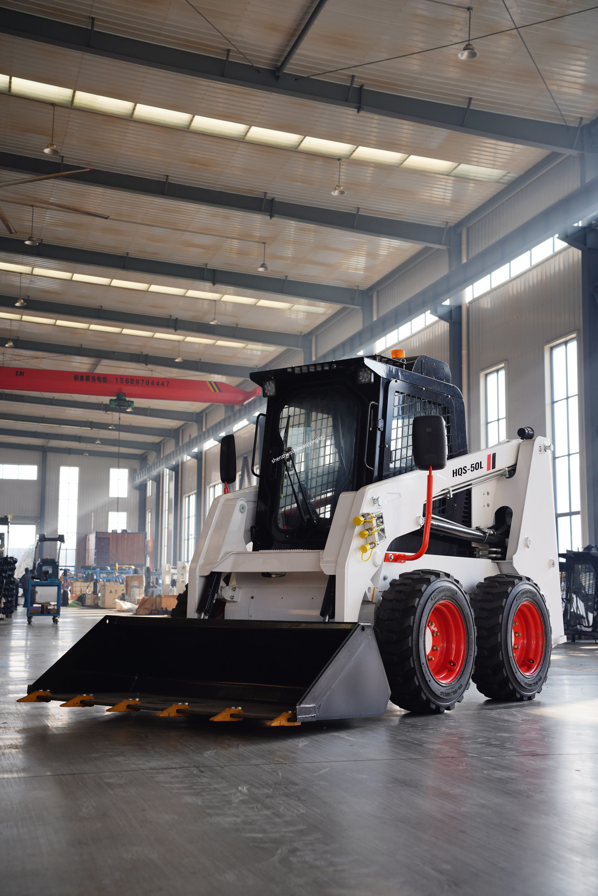 HQS-50L Skid Steer Loader - 850kg Rated Capacity - High Flow 120L/min Optional - Kubota/Yanmar Powered