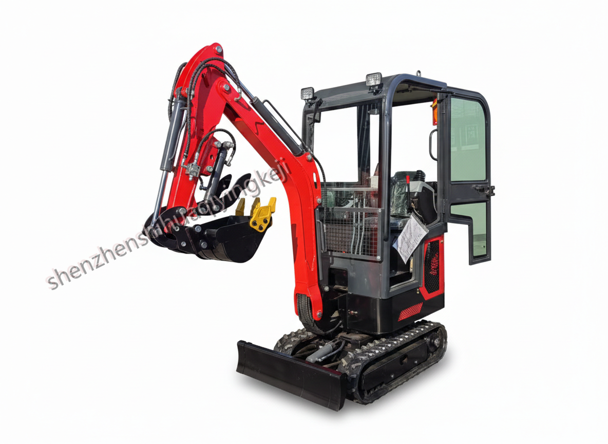 HQE10-PRO Mini Excavator | EURO 5 Pilot Control & Swing Boom Edition