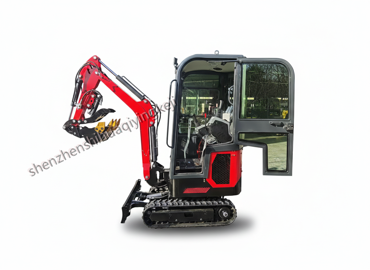 HQE10-PRO Mini Excavator | EURO 5 Pilot Control & Swing Boom Edition