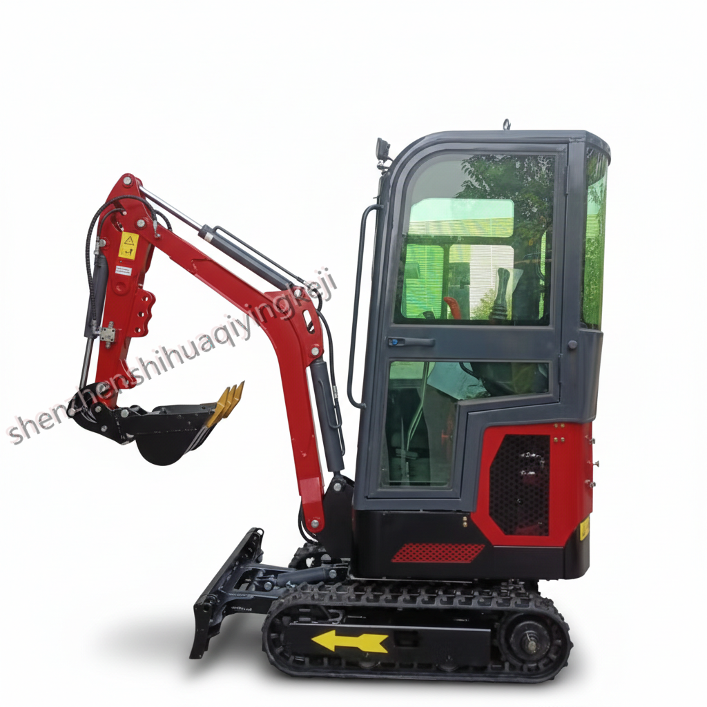 HQE10-PRO Mini Excavator | EURO 5 Pilot Control & Swing Boom Edition