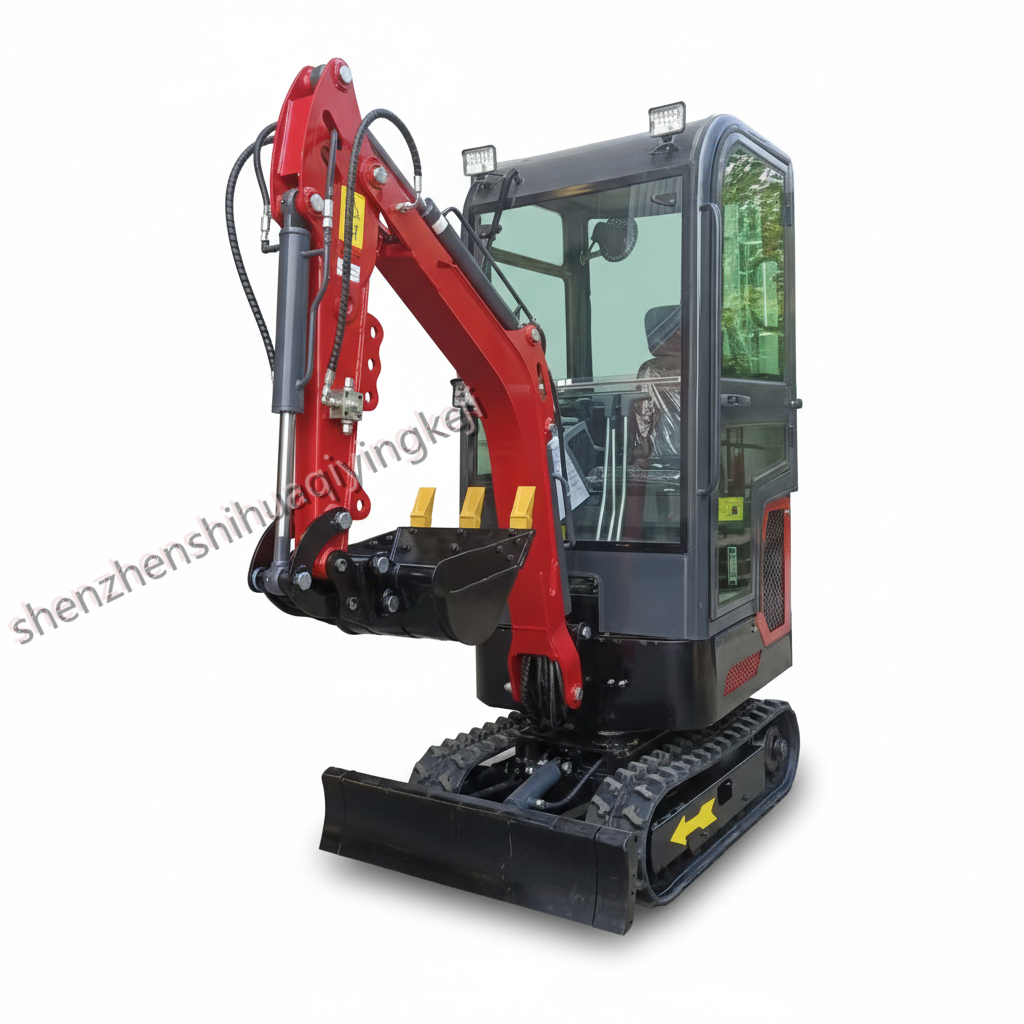 HQE10-PRO Mini Excavator | EURO 5 Pilot Control & Swing Boom Edition