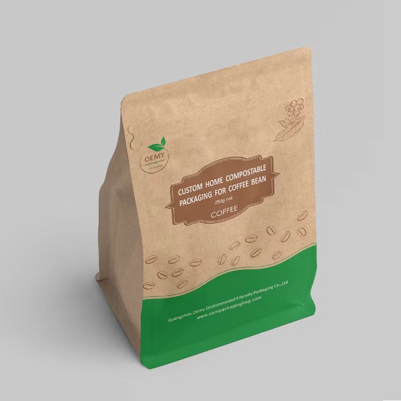 flat bottom coffee packaging bag with value