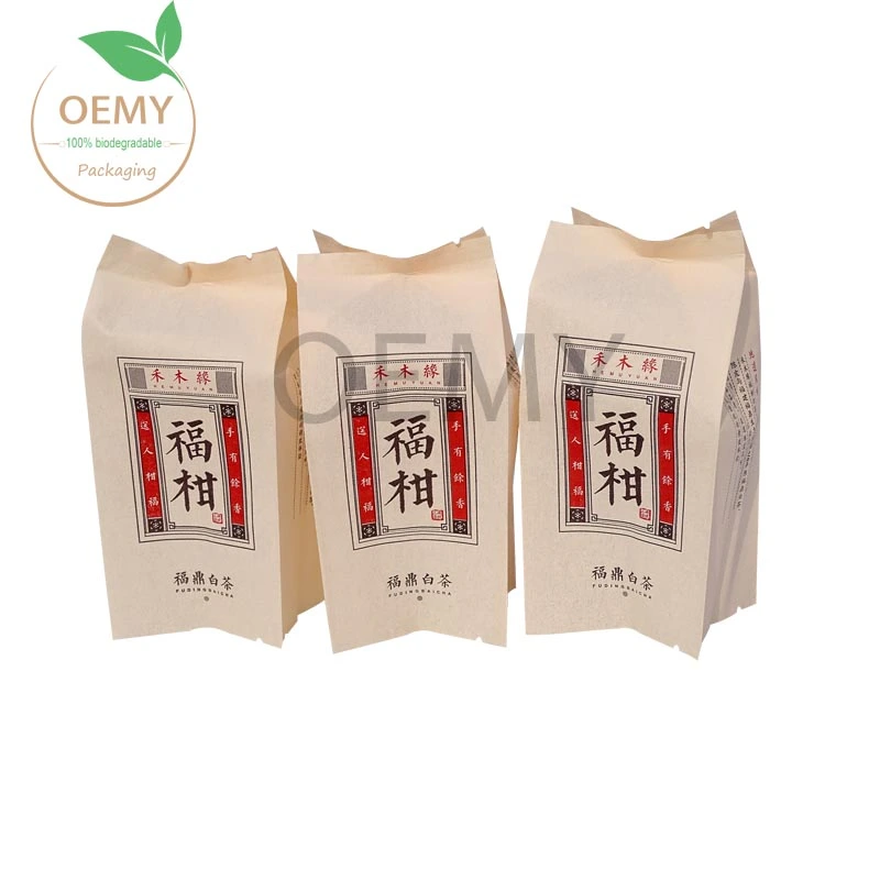 Customizable design biodegradable back seal bags