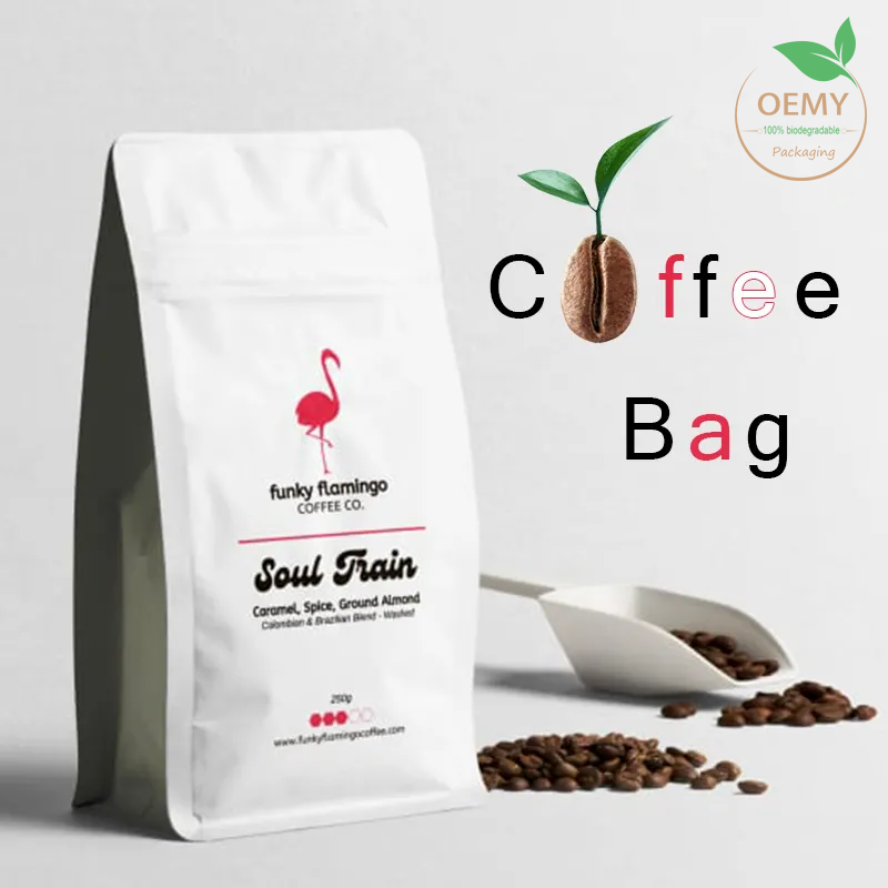 Biodegradable coffee packaging design
