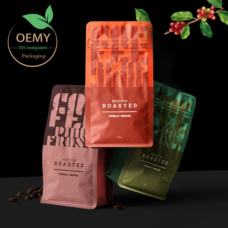 Flat bottom coffee bag