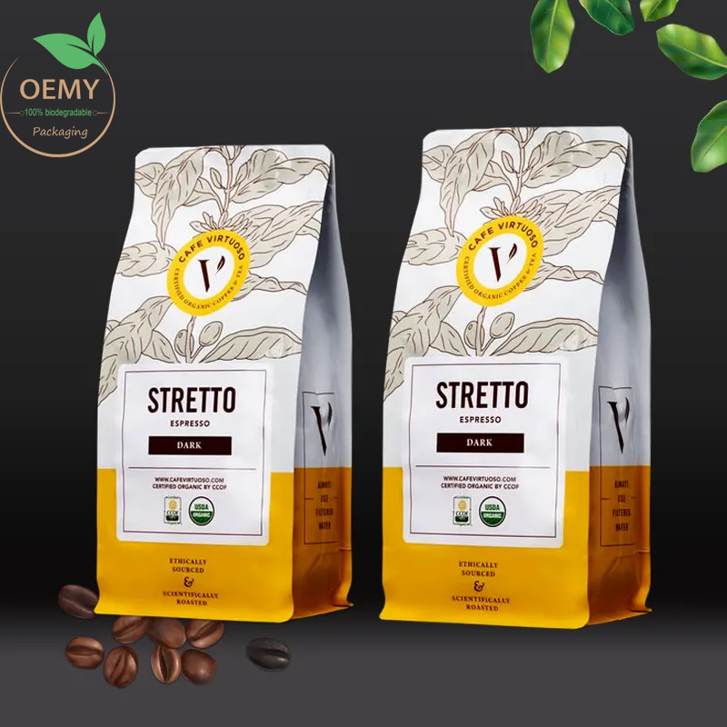 Flat bottom coffee bags