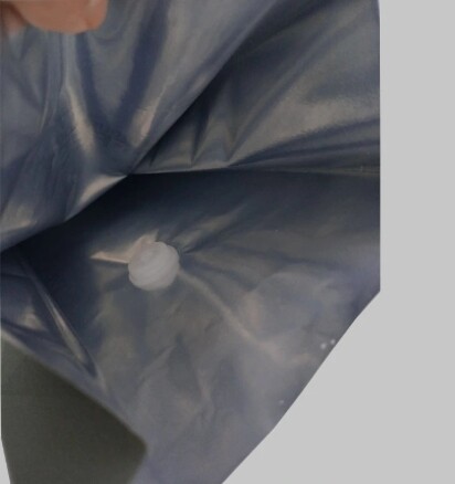 High-quality white kraft paper eight-side sealed coffee bag with air valve