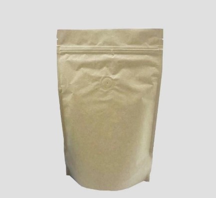 Customizable self-standing coffee packaging bag with valve