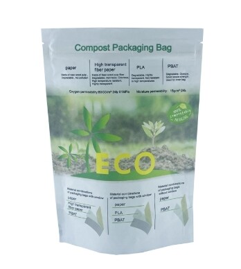 Environmentally friendly reusable sealed coffee packaging bag