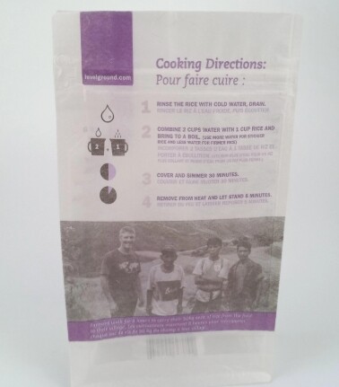 Customized paper transparent eight-side sealed packaging bag