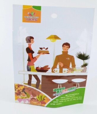 Three-side sealed biodegradable packaging bags