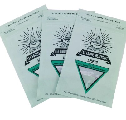 Biodegradable packaging stand up zipper bag