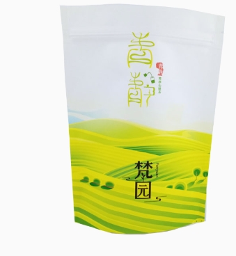 Custom biodegradable stand up zipper bag tea leaves packaging eco friendly bag