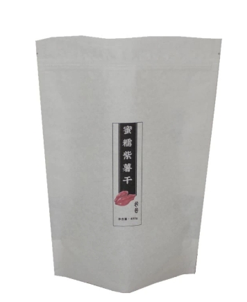 Eco Friendly Custom Stand Up Zipper Bags Biodegradable Paper Packaging