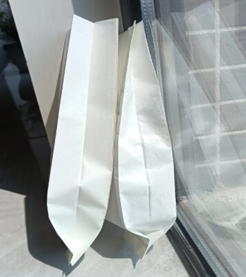 White Biodegradable Middle Seal Gusset Bags Custom Printed Eco Friendly Packaging