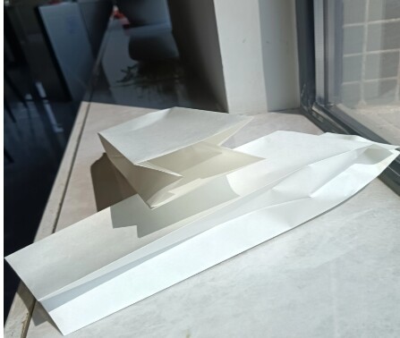 White Side Seal Gusset Bags Custom Printed Biodegradable Packaging