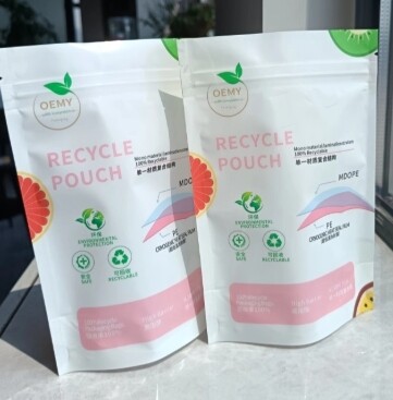 Eco Friendly Custom Printed Stand Up Pouches Zipper Bags