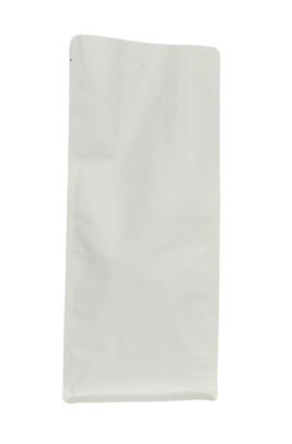 Degradable printable white kraft paper flat bottom packaging bag