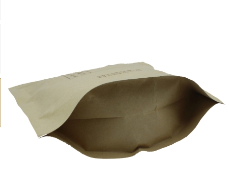 Customized Stand Up Kraft Paper Zipper Bag