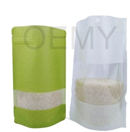 Multi-color printing Yunlong biodegradable stand-up bag,