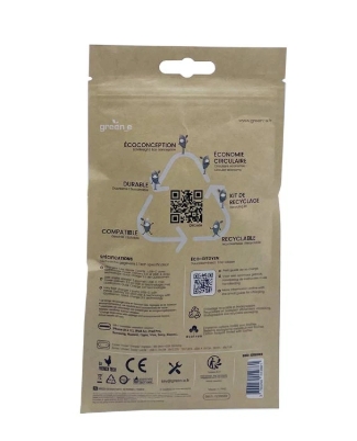 Kraft paper printed zipper packaging bag