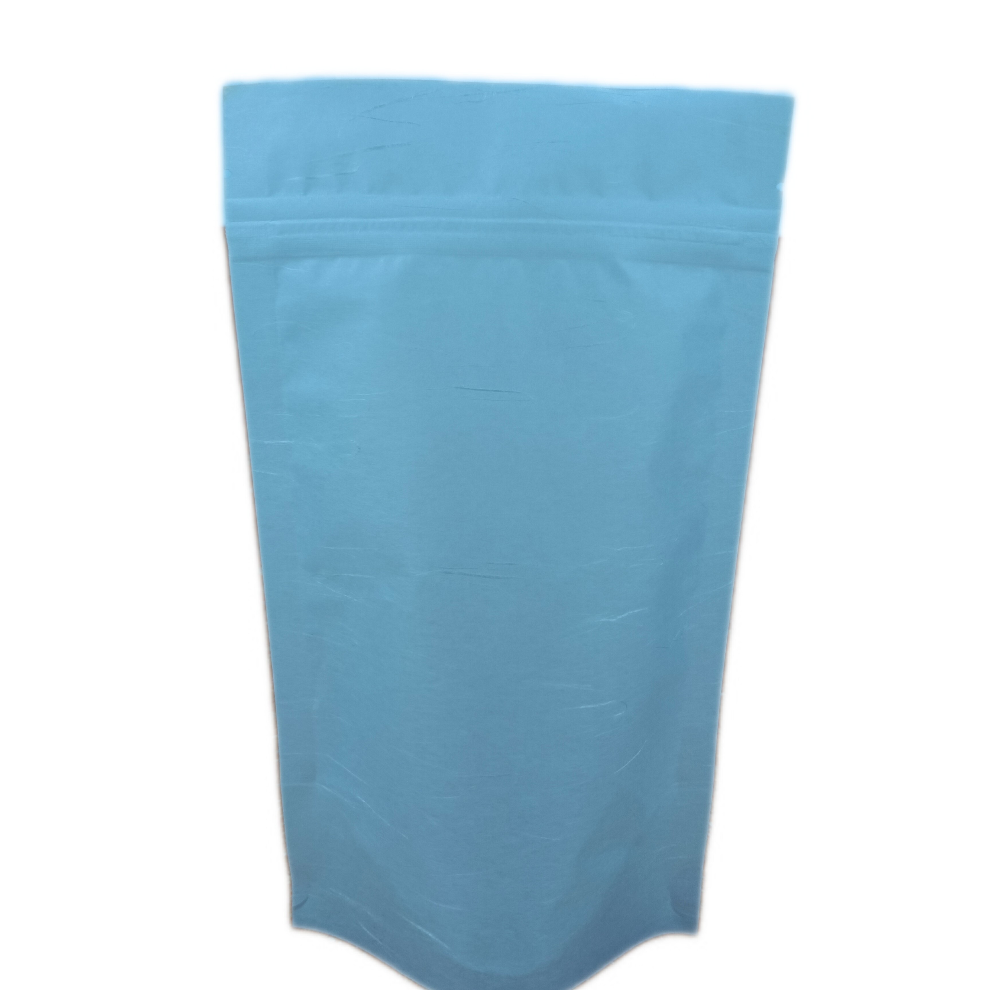 Cotton Paper Window Biodegradable Stand Up Zipper Bag