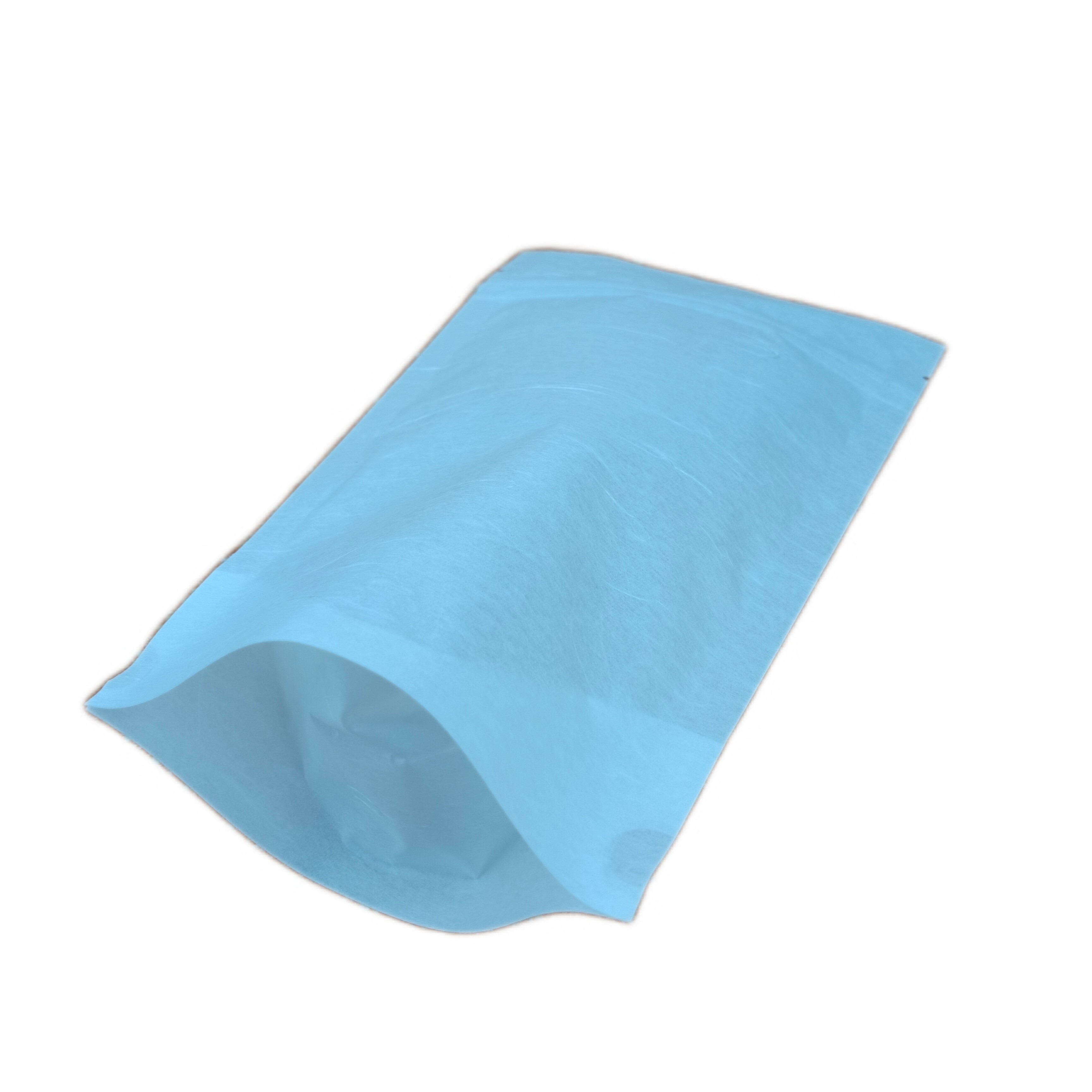 Cotton Paper Window Biodegradable Stand Up Zipper Bag