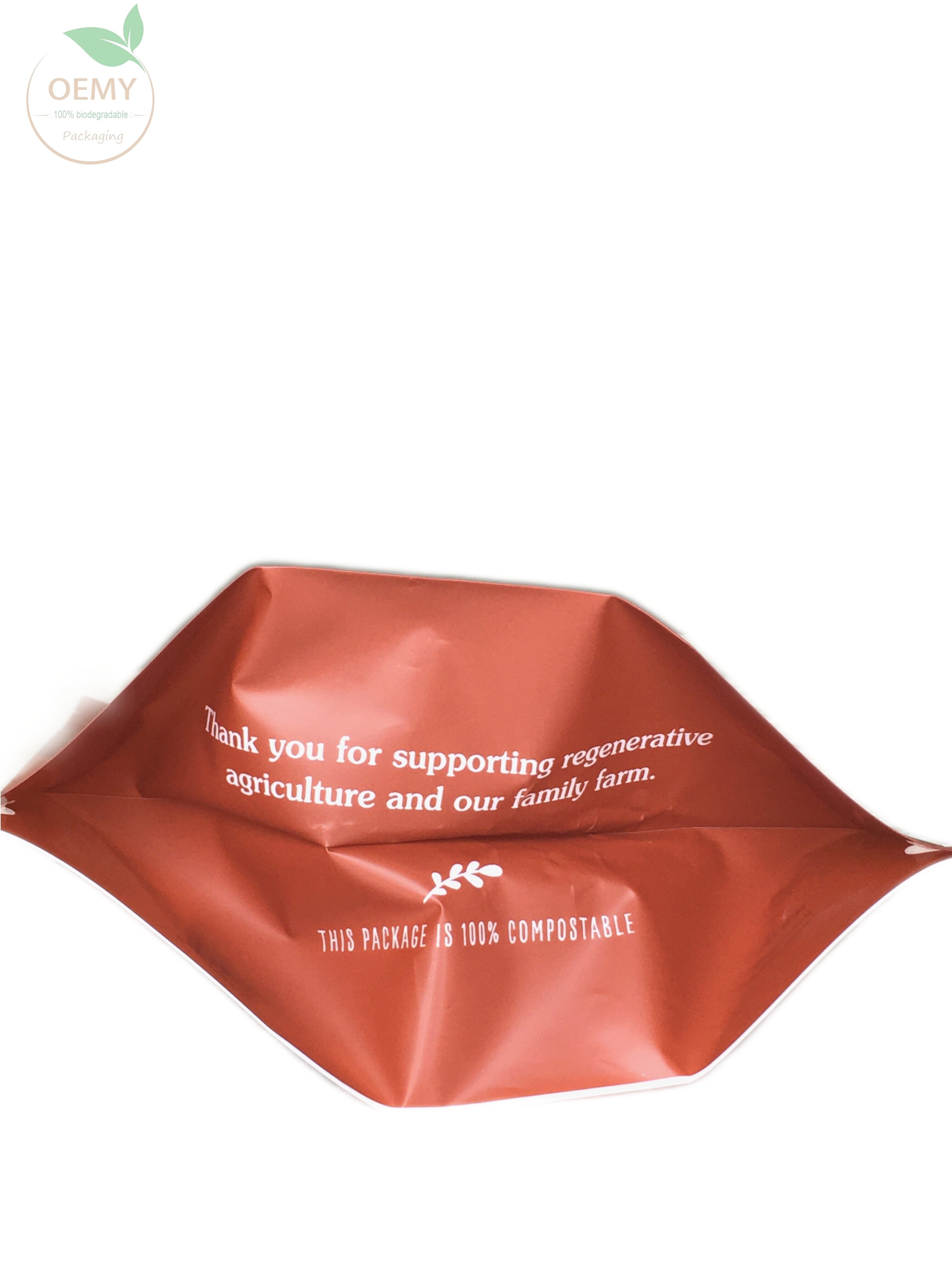 Paperless Compostable Stand Up Zipper Bag