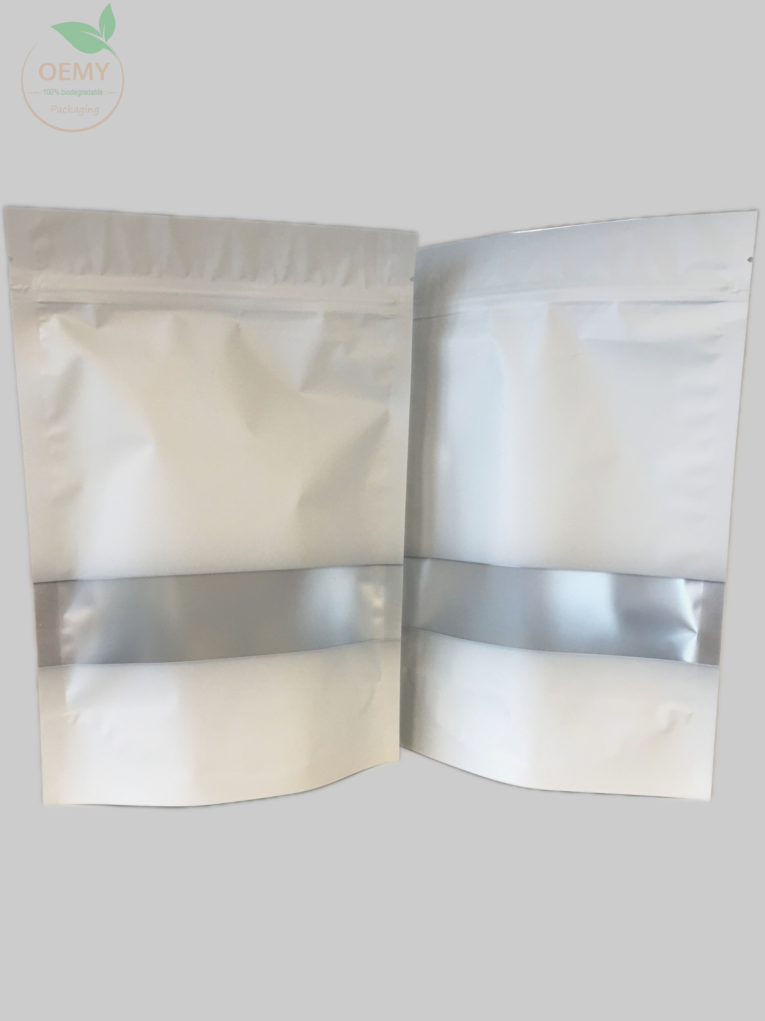 Environmentally friendly stand up window packaging bag