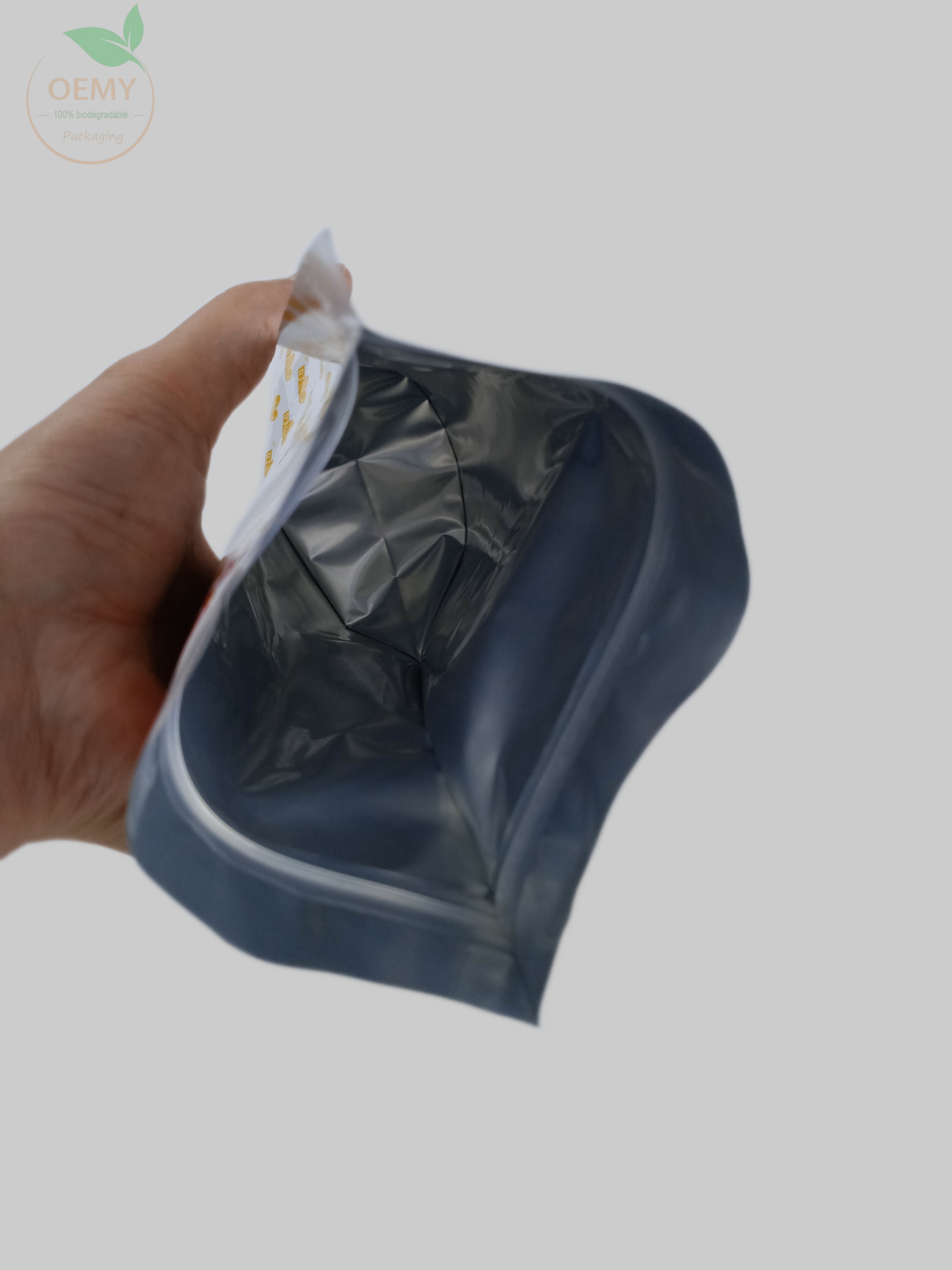 Three-side sealed recyclable coffee packaging bag