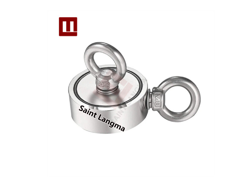 Custom Fishing Magnet Neodymium Magnets with 2 hooks