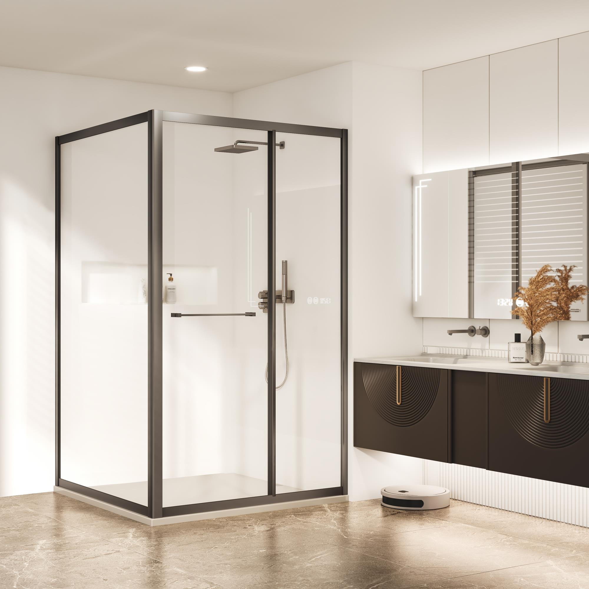 804L31 L-shaped sliding door