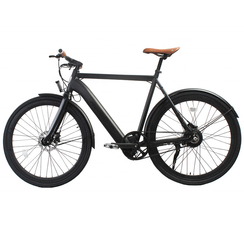 700C Electric Road Bike Belt Drive 36V 250W 10.5Ah Lithium Battery Ebike