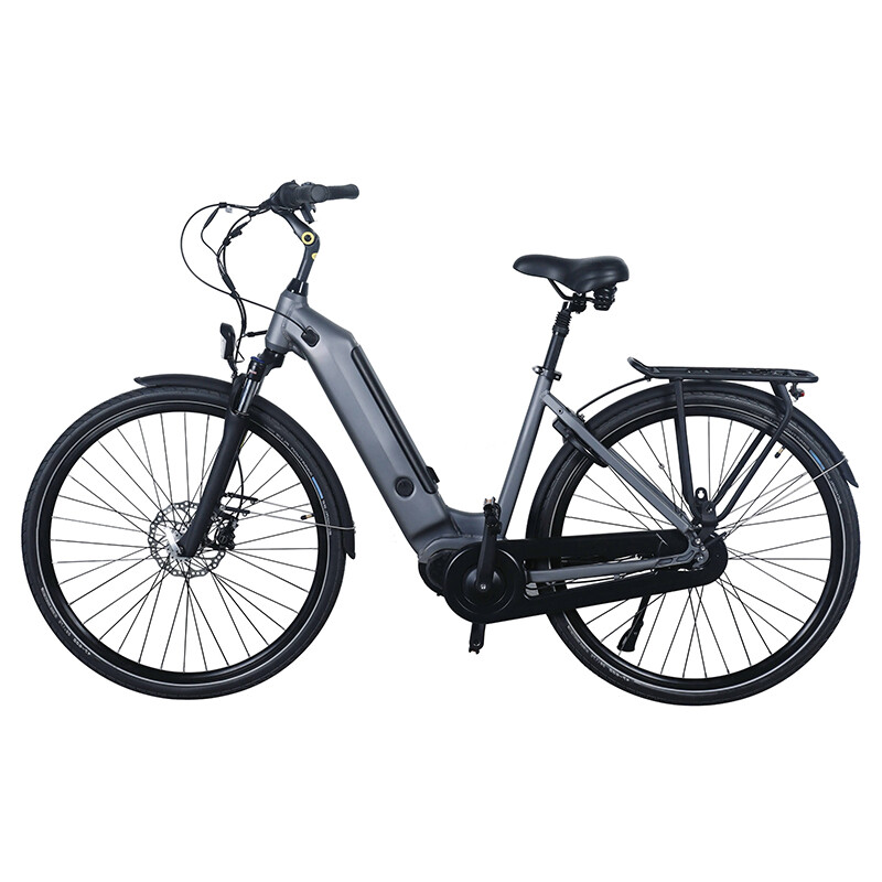 28 Inch Front Suspension Mid Drive 36V Hidden Lithium Battery Ebike