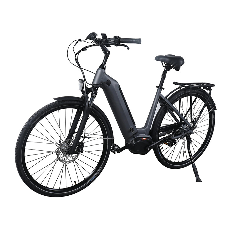 28 Inch Front Suspension Mid Drive 36V Hidden Lithium Battery Ebike