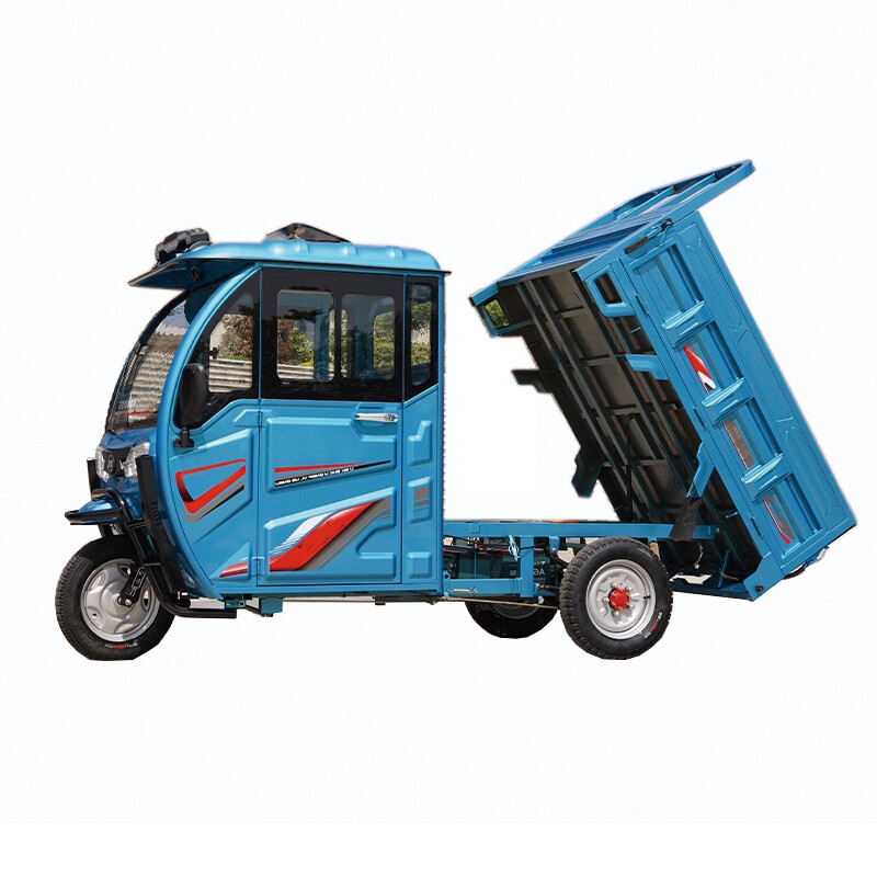 Enclosed Cab Rally Heavy Cargo Hydraulic Electric Tricycle