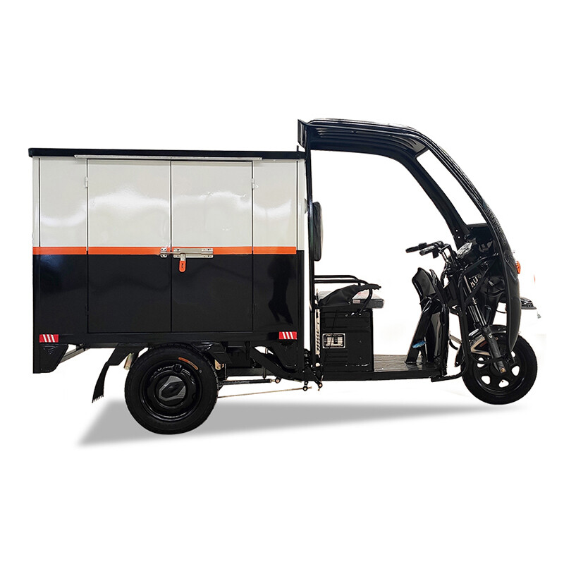 Half Closed Cabin Big Power Long Range Lead Acid Battery Farm Use Electric Tricycle Truck for Cargo