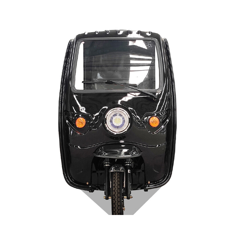 Half Closed Cabin Big Power Long Range Lead Acid Battery Farm Use Electric Tricycle Truck for Cargo