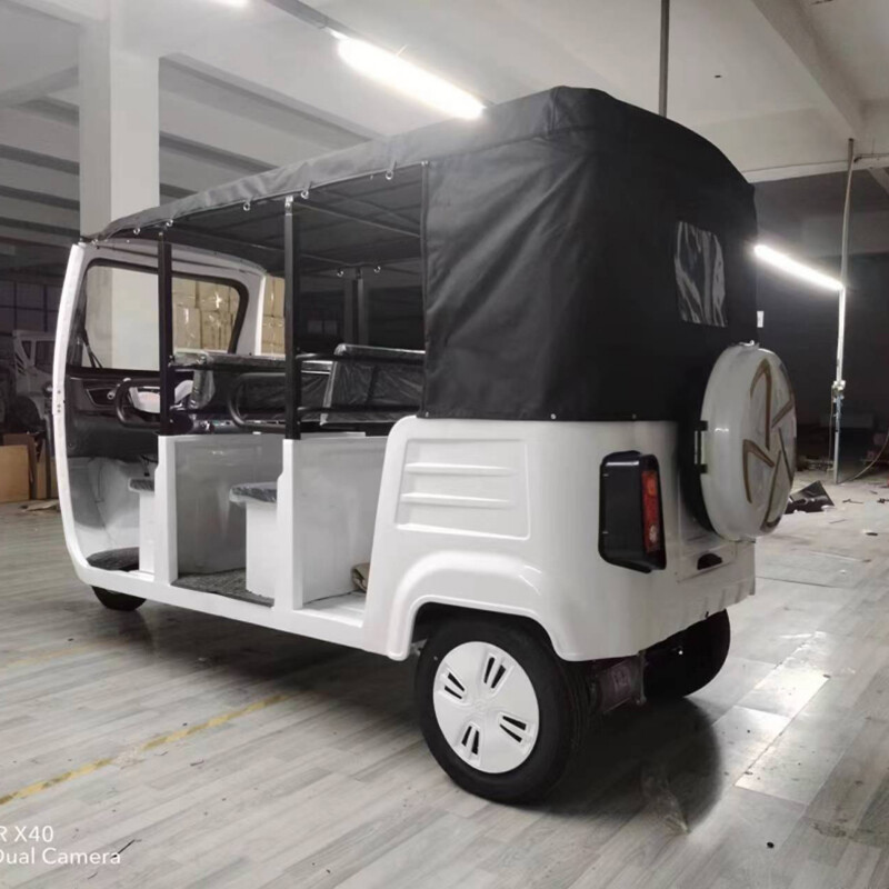 Tuk Tuk Moto Taxi 800w 1000w 1200w Eletricycle Passenger Tricycle Electric Rickshaw
