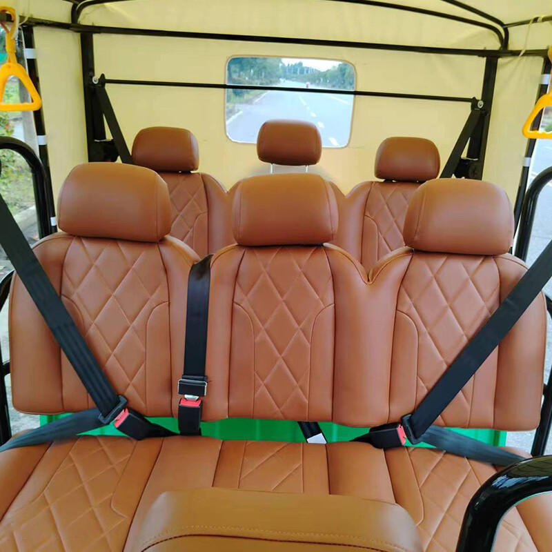Open Body Type Electric Tricycle Tuk Tuk 7 Seats Passenger Electric Tricycle With Reverse Image