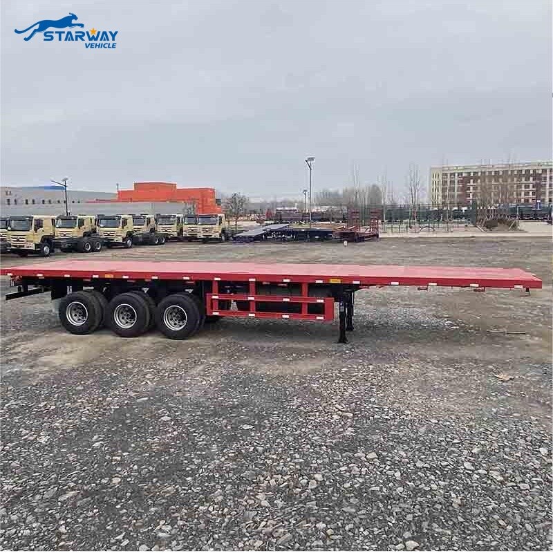40 Foot 20 ft container Flatbed Semi Trailer for Sale
