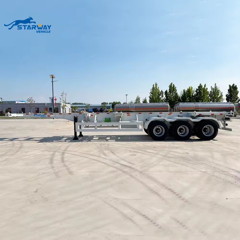 3 Axle 40ft Gooseneck Container Chassis for Sale