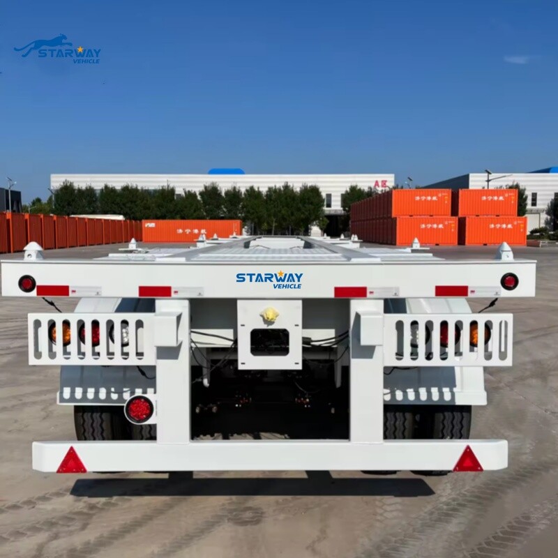 3 Axle 40ft Gooseneck Container Chassis for Sale