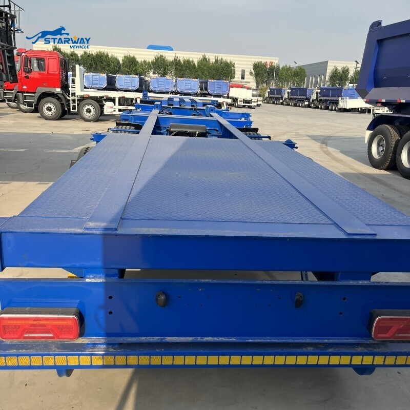 Semi-remorque squelette de transport de conteneurs de 40 pieds neuve à vendre