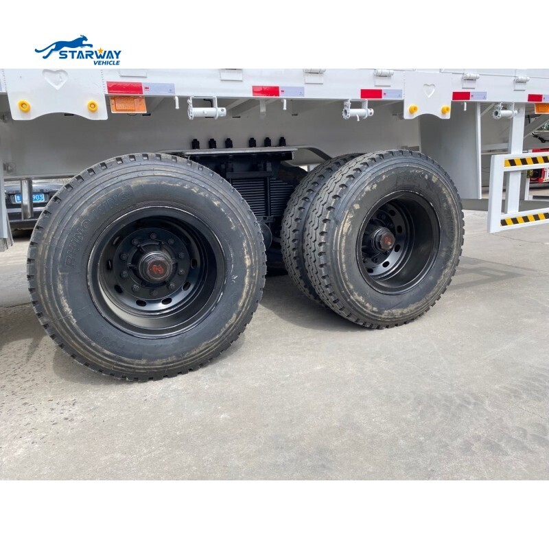 Remorque de chargement à suspension de bogie de 40 pieds avec verrous tournants pour conteneurs