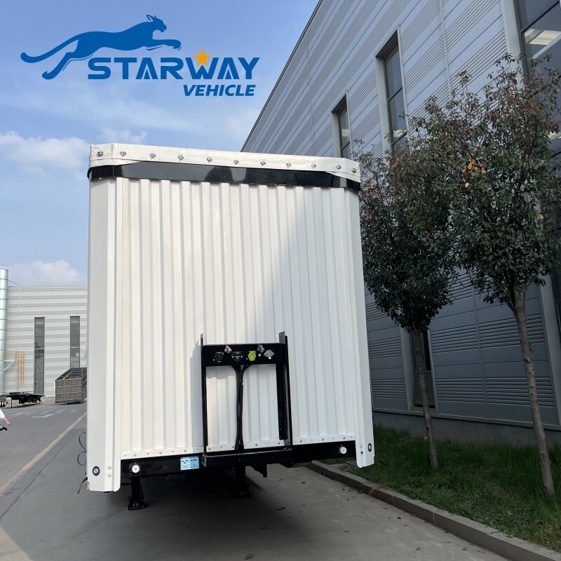 Remorque à rideaux latéraux Tautliner 3 essieux de 45 pieds